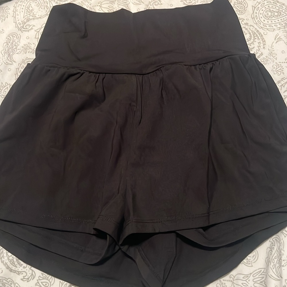 Halara Black High-Waist Women's Active Shorts - Picture 9 of 13